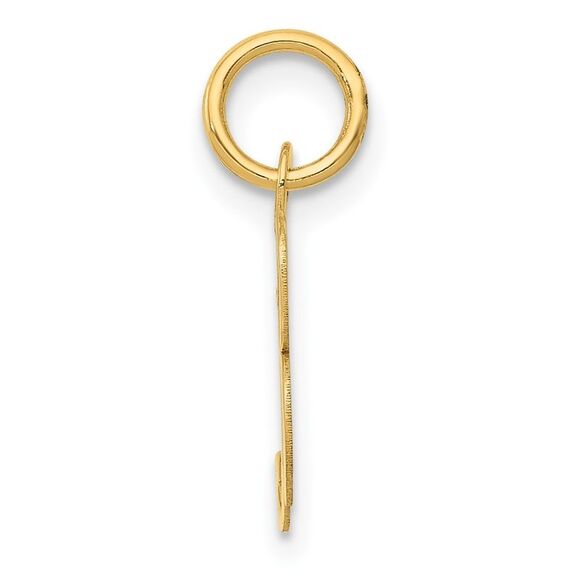 10k Yellow Gold Small Fancy Script Initial B Charm - Picture 2 of 4